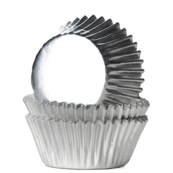 Mini Cupcake Backförmchen - Silber